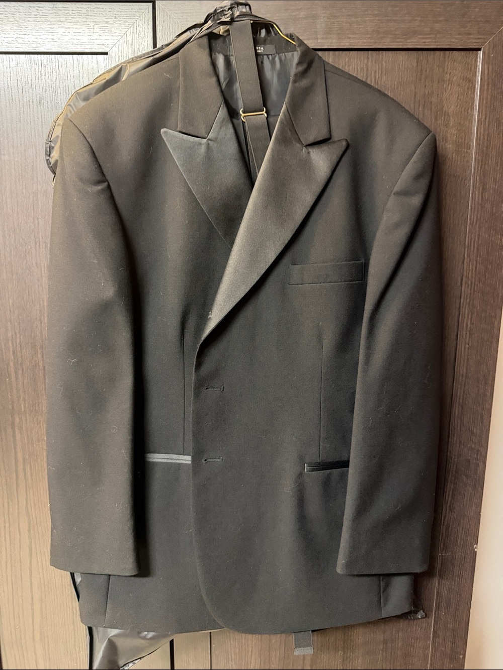 Men's Black Tuxedo- jacket, pants, and cummerbund